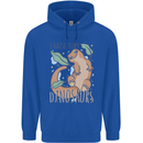 I Raise Tiny Dinosaurs Lizards Chameleon Mens 80% Cotton Hoodie Royal Blue