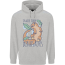 I Raise Tiny Dinosaurs Lizards Chameleon Mens 80% Cotton Hoodie Sports Grey