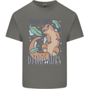 I Raise Tiny Dinosaurs Lizards Chameleon Mens Cotton T-Shirt Tee Top Charcoal