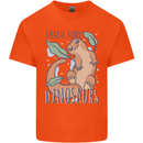 I Raise Tiny Dinosaurs Lizards Chameleon Mens Cotton T-Shirt Tee Top Orange
