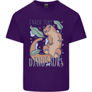 I Raise Tiny Dinosaurs Lizards Chameleon Mens Cotton T-Shirt Tee Top Purple