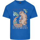 I Raise Tiny Dinosaurs Lizards Chameleon Mens Cotton T-Shirt Tee Top Royal Blue