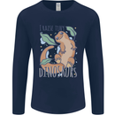 I Raise Tiny Dinosaurs Lizards Chameleon Mens Long Sleeve T-Shirt Navy Blue