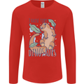 I Raise Tiny Dinosaurs Lizards Chameleon Mens Long Sleeve T-Shirt Red