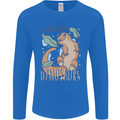 I Raise Tiny Dinosaurs Lizards Chameleon Mens Long Sleeve T-Shirt Royal Blue