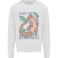 I Raise Tiny Dinosaurs Lizards Chameleon Mens Sweatshirt Jumper White