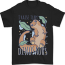I Raise Tiny Dinosaurs Lizards Chameleon Mens T-Shirt 100% Cotton Black