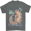 I Raise Tiny Dinosaurs Lizards Chameleon Mens T-Shirt 100% Cotton Charcoal