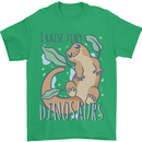 I Raise Tiny Dinosaurs Lizards Chameleon Mens T-Shirt 100% Cotton Irish Green
