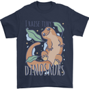 I Raise Tiny Dinosaurs Lizards Chameleon Mens T-Shirt 100% Cotton Navy Blue
