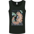 I Raise Tiny Dinosaurs Lizards Chameleon Mens Vest Tank Top Black