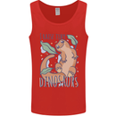 I Raise Tiny Dinosaurs Lizards Chameleon Mens Vest Tank Top Red