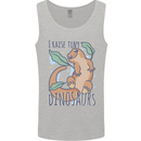 I Raise Tiny Dinosaurs Lizards Chameleon Mens Vest Tank Top Sports Grey