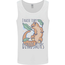 I Raise Tiny Dinosaurs Lizards Chameleon Mens Vest Tank Top White