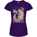 I Raise Tiny Dinosaurs Lizards Chameleon Womens Petite Cut T-Shirt Purple