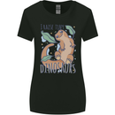 I Raise Tiny Dinosaurs Lizards Chameleon Womens Wider Cut T-Shirt Black