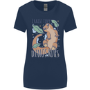 I Raise Tiny Dinosaurs Lizards Chameleon Womens Wider Cut T-Shirt Navy Blue