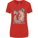 I Raise Tiny Dinosaurs Lizards Chameleon Womens Wider Cut T-Shirt Red