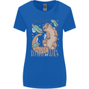 I Raise Tiny Dinosaurs Lizards Chameleon Womens Wider Cut T-Shirt Royal Blue
