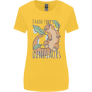 I Raise Tiny Dinosaurs Lizards Chameleon Womens Wider Cut T-Shirt Yellow