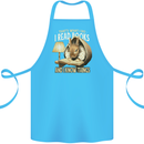 I Read Books & Know Things Bookworm Rabbit Cotton Apron 100% Organic Turquoise