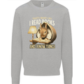 I Read Books & Know Things Bookworm Rabbit Kids Sweatshirt Jumper Sports Grey