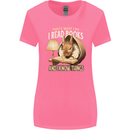 I Read Books & Know Things Bookworm Rabbit Womens Wider Cut T-Shirt Azalea