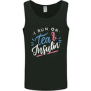 I Run on Tea and Insulin Funny Diabetes Mens Vest Tank Top Black