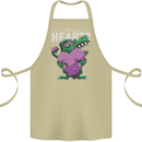 I Steal Hearts Funny T-Rex Dinosaur Cotton Apron 100% Organic Khaki