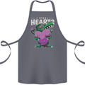 I Steal Hearts Funny T-Rex Dinosaur Cotton Apron 100% Organic Steel