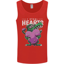 I Steal Hearts Funny T-Rex Dinosaur Mens Vest Tank Top Red