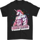 I Sweat Glitter Gym Unicorn LGBT Mens T-Shirt 100% Cotton Black