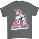 I Sweat Glitter Gym Unicorn LGBT Mens T-Shirt 100% Cotton Charcoal