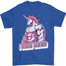 I Sweat Glitter Gym Unicorn LGBT Mens T-Shirt 100% Cotton Royal Blue
