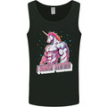 I Sweat Glitter Gym Unicorn LGBT Mens Vest Tank Top Black
