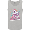 I Sweat Glitter Gym Unicorn LGBT Mens Vest Tank Top Sports Grey