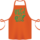 I Talk To Lizards Chameleons Bearded Dragons Cotton Apron 100% Organic Orange