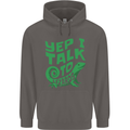I Talk To Lizards Chameleons Bearded Dragons Mens 80% Cotton Hoodie Charcoal