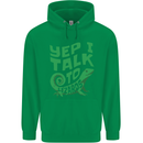 I Talk To Lizards Chameleons Bearded Dragons Mens 80% Cotton Hoodie Irish Green