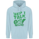 I Talk To Lizards Chameleons Bearded Dragons Mens 80% Cotton Hoodie Light Blue