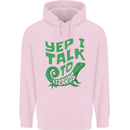 I Talk To Lizards Chameleons Bearded Dragons Mens 80% Cotton Hoodie Light Pink