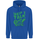 I Talk To Lizards Chameleons Bearded Dragons Mens 80% Cotton Hoodie Royal Blue