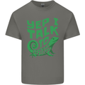I Talk To Lizards Chameleons Bearded Dragons Mens Cotton T-Shirt Tee Top Charcoal