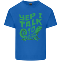 I Talk To Lizards Chameleons Bearded Dragons Mens Cotton T-Shirt Tee Top Royal Blue