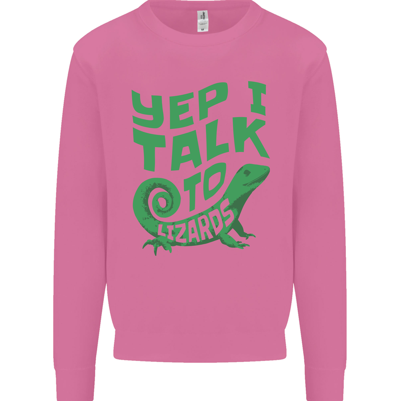 I Talk To Lizards Chameleons Bearded Dragons Mens Sweatshirt Jumper Azalea