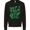 I Talk To Lizards Chameleons Bearded Dragons Mens Sweatshirt Jumper Black