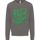I Talk To Lizards Chameleons Bearded Dragons Mens Sweatshirt Jumper Charcoal