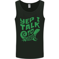 I Talk To Lizards Chameleons Bearded Dragons Mens Vest Tank Top Black