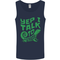 I Talk To Lizards Chameleons Bearded Dragons Mens Vest Tank Top Navy Blue