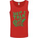 I Talk To Lizards Chameleons Bearded Dragons Mens Vest Tank Top Red